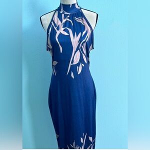 Blue and white evening dress size XL
